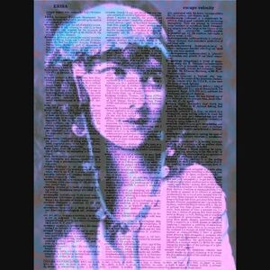 Trippy Hippie Boho Gypsy Dictionary Art Print